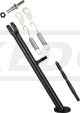 Seitenständer-Umrüst-Set mit HD-Seitenständer für ausgeschlagene Rahmenaufnahme (Umrüstung auf 12mm Bolzen inkl. Bohrer)