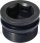 Verschluss-Stopfen Gabelstandrohr, Aluminium schwarz eloxiert, sauber CNC gefräst, 1 Stück, OEM-Vergleichs-Nr. 1U6-23111-M1, SW19