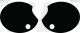 Side Cover Decal Set '500', Black, 4 Pieces, Right & Left, White Lettering