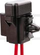 Mini Flat Fuse Holder, 10A, incl. spare fuse, expansion rivet mounting for 6mm hole