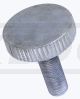 Idle Adjusting Screw, M5 (Metric Fine Pitch Thread), Knurled Head, Zinc Plated