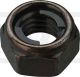 Mutter M8, SW12, schwarz verzinkt, selbstsichernd, (Metallsicherung)
