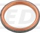 HD Headpipe Gasket, OEM reference # 3GD-14613-00, copper ring filled with composite material, 38.8x49.7x5.8mm, compressible for best sealing