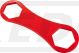 KEDO Doppelringschlüssel SW24/27mm, Reisewerkzeug (Alu beschichtet) für Benzinhahnsieb & Steuerkettenspanner- Kappe, passt in OEM-Werkzeugbox
