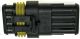 AMP Superseal 1,5 Series, 4-way connector housing-set, waterproof (IEC 529 / DIN 40050 IP67), without connectors