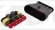 AMP Superseal 1,5 Series, 5-way connector housing-set, waterproof (IEC 529 / DIN 40050 IP67), without connectors