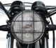 Grille de phare avant 'XCountry', métal, époxy noir, pour phare de 180mm ext. maxi