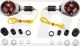Bar End Indicator Set, Chrome Plated, 1 Pair, Black Lens, 'E'-Marked (Bulb: BAY9S 12V/21W Halogen, Spare Part see Item 41066)