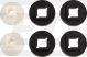 Headlight Mounting Set, 4x rubber, 2x sleeve, for mounting the headlight on the headlight brackets (suitable for original metal and plastic headlights)