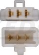 3er Steckergehäuse-Set INKLUSIVE 2x3 Kontakte Typ 110 (Gehäuse mit Rastung)