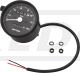 Daytona 'Mechanica II' Tachometer, 140km/h-Anzeige, 60mm Durchmesser, Gehäuse schwarz, Ziffernblatt schwarz, LED-Beleuchtung, 6-12V, ohne Halter