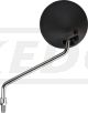 Mirror, LH, black, diam. 105mm, arm length approx. 145mm, alternative see item 50011 (pair)
