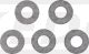 Sealing Washer, Set of 5 (heat+fuel resistant) Application: Fuel Petcock Mounting Screws + Washer Exhaust Heat Shield
