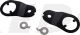 Paire de supports de clignotants arrières, refabrication, noir, nr. réf. OEM 1E6-83369-00 + 1E6-83368-00