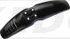 Replica Front Fender 'Export', Black, with venting slots (OEM mounting holes for easy installation)