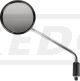 Spiegel links internationale Version (EU/US), verchromt, Durchmesser Spiegelfläche 106mm , Spiegelarm ca. 240mm, e-geprüft (OEM)