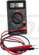 Digital-Multimeter, Prüfspitzen mit 63cm Kabel, LCD-Anzeige, Überlastschutz, Polaritätsanzeige, Diodentester, LOW-BAT-Anzeige