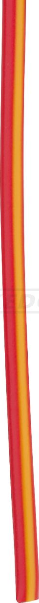 KABEL, 1 Meter 0.75qmm rot-gelb (rotes Kabel mit gelbem Strich)