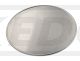 Startnummern-Tafel glatt/flach, Aluminium unbehandelt, umlaufende Sicke, 1 Stück Abm. ca. 270x225mm