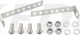 Blinkerhalter Universal, Edelstahl, passt für Kennzeichenträger / Unterlagen, z. B. Art. 23470/63020/62023 und Blinker mit M8 Befestigung, 1 Paar
