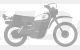 XT500'80 Sticker, stylised '80 model, silver, size approx. 100x58mm, 1 piece