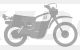 XT500'81 Sticker, stylised '81-'85 model, silver, size approx. 100x58mm, 1 piece