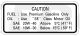 Service-Aufkleber (5Z, 20W-40/5°C/41°F, 10W-30/15°C/59°F)