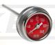 Jauge thermomètre d'huile RR, modèle RR34, fond rouge