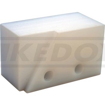 Schleifblock Kettenspanner, eckige (alte) Form für Stahltank-Modelle, Lochabstand 19mm, OEM-Vergleichs-Nr. 1T1-22178-01