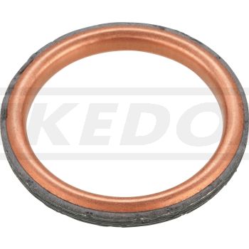 HD Krümmerdichtung, OEM-Vergleichs-Nr. 3GD-14613-00, Kupferring mit Composite- Material gefüllt, 38.8x49.7x5.8mm, komprimierbar für beste