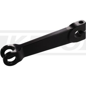 Bremshebel Bremsankerplatte Hinterrad, Aluminium schwarz eloxiert