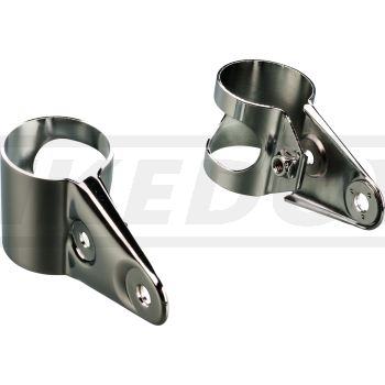 Replika-Lampenhalter TT500 ohne Gummidäm 1 Paar, verchromt, benötigt 2x Art. 33036, OEM-Vergleichsnummer 1K7-84118-60-33