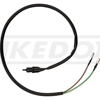 Replika-Bremslichtschalter vorn, 52cm Kabellänge, zwei Rastnasen für sicheren Halt in der Bremsarmatur