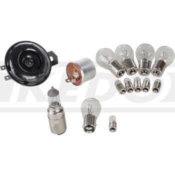 Add-On Kit BASIC für Art. 50544/50555 12V Umrüstung (enthält alle 12V Leuchtmittel, Blinkrelais, Hupe, ohne Batterie)