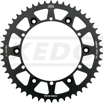 50Z Kettenblatt, Aluminium CNC gefräst, schwarz matt eloxiert