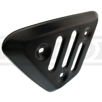 Replika Hitzeschutzblech Flammbox unten, Edelstahl schwarz beschichtet, OEM-Vergleichs-Nr. 1T2-14728-00