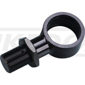 YSS Federbeinauge +10mm, Gewinde M16x1.0  / Augendurchmesser innen 26mm / Breite 18mm, schwarz eloxiert, 1 Stück