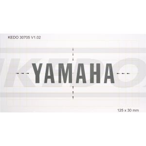 Schablone 12,5x3cm 'YAMAHA'-Schritzug, 1 Stück (selbstklebend)