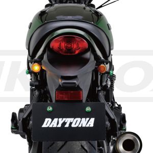 Daytona LED-Indicator D-Light SOL, metal housing dim. approx. LxWxH 47x25x30mm, orange glass, e-approved, M8 thread, 1 pair, 12V