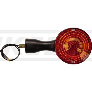 Blinker hinten (OEM), Gewindelänge 15mm, Blinkerglas klar, inkl. 6V/21W Leuchtmittel BA15S (für 12V siehe Art. 41004), SAE-Kennung