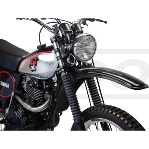 Replica Front Fender, Black (with standard mounting holes)