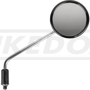 Spiegel rechts internationale Version (EU/US), verchromt, Durchmesser Spiegelfläche 106mm , Spiegelarm ca. 240mm, e-geprüft (OEM)