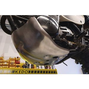 Sabot aluminium type 77-78, compatible tous millésimes à partir de '77, sur mesure pour kit XSTART (asymétrique et plus large côté gauche).