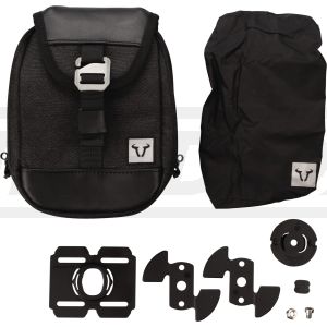 LegendGear Zusatztasche 1.5L, Black Edition, inkl. T-Lock Haltesystem, wasserdichter Überzug, Abm. ca. 19x14x5cm