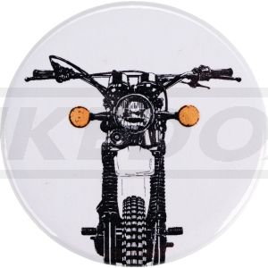 'XT500 frontal' Kühlschrankmagnet, 1 Stück, Durchmesser circa 37mm