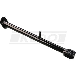 KEDO HeavyDuty Side Stand, for 12mm frame hole and 2 parallel springs, with stop limiter, black plastic coated