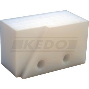 Schleifblock Kettenspanner, eckige (alte) Form für Stahltank-Modelle, Lochabstand 19mm, OEM-Vergleichs-Nr. 1T1-22178-01