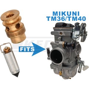 Pointeau + siège, carburateur TM, taille 3.8 (MIKUNI)