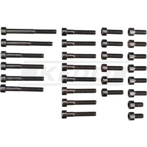M6-Innensechskant-Schrauben-Set Motorgehäuse zum Zusammenbau von Ölwanne, Kurbelgehäuse, Öllabyrinth, Ölleitung, Kabelführung, schwarz