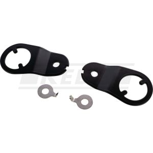 Paire de supports de clignotants arrières, refabrication, noir, nr. réf. OEM 1E6-83369-00 + 1E6-83368-00